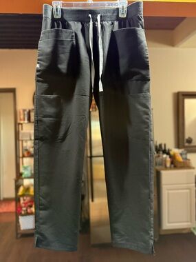 Figs Relaxed Scrub Pants Black Large Petite